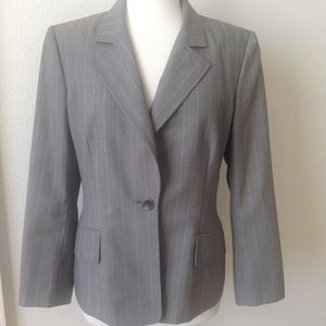 Anne Klein Suit, Gray-multi, 12